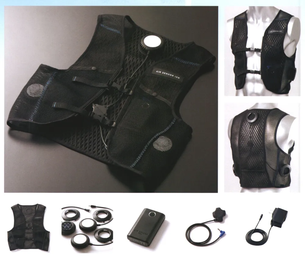 【新品】KS-2100 デバイスフルセットAIRSENSOR-ice クロダルマ エアーセンサーアイス ベスト&デバイスフルセット クロダルマ