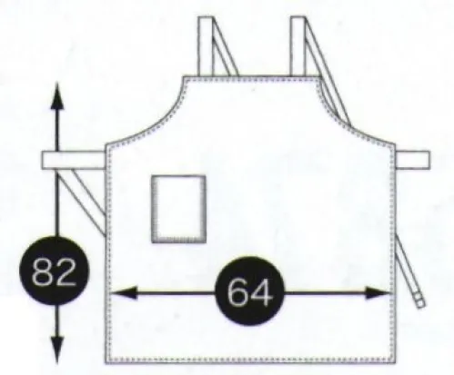クロダルマ 47220 交織エプロン エプロンに最適な丈夫な素材、作業効率を高める機能性。 サイズ／スペック