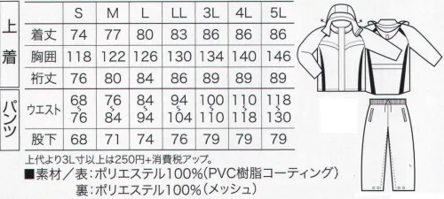 クロダルマ 47403 レインコート・パンツ（上下セット） 雨王戦隊ヌレンジャー  スポーティで高性能、雨の日にうれしいレインコート。コンパクトに持ち運びできる収納袋付。 サイズ／スペック