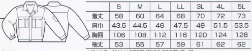 クロダルマ 5050 長袖ジャンパー 快適性を追求した素材に効果が薄れない抗菌防臭加工。●バイオシル加工。米国生まれのダウコーニング5700抗微生物処理剤により、悪臭や変色の原因となるカビ、細菌など、微生物の悪影響を防ぐ、全く新しいタイプの抗菌防臭加工です。科学の力で微生物の成育をおさえて清潔衛生的な毎日をお届けします。○幅広い抗菌・防臭効果Dえ、身のまわりを清潔にします。○肌にやさしく、洗濯後も優れた効果はほとんど変りません。 サイズ／スペック