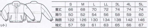 クロダルマ 54070 ブルゾン 活躍の場が広がるカジュアルなデザインに、多機能＆高機能をプラスしたジャンパー。水をはじき、ヨゴレにくい。耐久性撥水+耐久性撥油加工。通気性のある快適性を保ったままで、撥水・防汚を実現し、優れた耐久性があります。●高レベルの撥水・撥油加工。●耐久性があります。●通気性は変りません。※「28 オレンジ」は販売を終了致しました。 サイズ／スペック