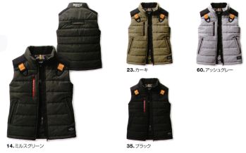 ユニフォーム1.COM 作業服JP 男女ペア BURTLE 2024 秋冬 ベスト