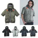 作業服JP 男女ペア 半袖ジャケット（ブルゾン・ジャンパー） バートル AC2096HB AC半袖ブルゾン（ユニセックス）（デバイス別売）