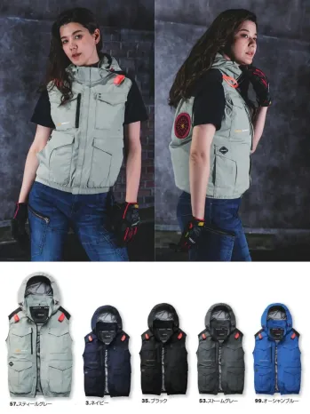 男女ペア ベスト バートル AC2104 ACベスト（ユニセックス）（デバイス別売） 作業服JP