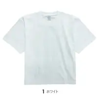 グランロボ 15690-A ハイグレードコットンクロップドTシャツ（ホワイト）