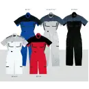 作業服JP ツナギ ツナギ・オーバーオール・サロペット クレヒフク KR903 半袖ピットスーツ