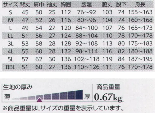 クレヒフク 1020 半袖ジャンプスーツ 防縮性に優れた綿素材●防縮性繰り返しの洗濯にも、ほとんど縮みません。●防シワ性防皺性が高く、シワになりにくいので、何回洗っても新品同様です。●W＆W性何回洗ってもW＆W性は抜群です。●ソフトな風合い綿の持つソフト感が持続できます。 サイズ／スペック