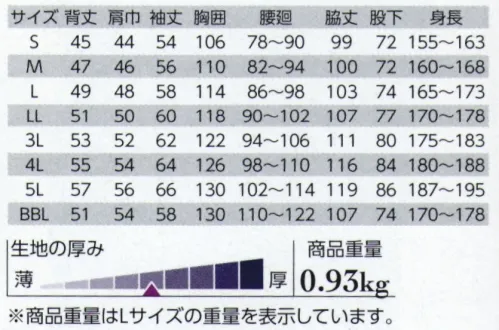 クレヒフク 1810 ジャンプスーツ ※「51 モスグリーン」は、販売を終了致しました。 サイズ／スペック