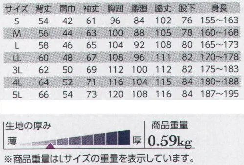 クレヒフク 30000 T/Cローライズツナギ ローライズでスリムなシルエット。股上の浅いローライズツナギ。スリムなシルエットに加え、ベルトループを採用。衿裏や袖裏等にストライプの切り替えしを施し、細部にまでこだわった遊び心のあるデザイン。ストリートからワーキングシーンまで様々なシーンに対応しました。※「11カーキ」は終了しました。 サイズ／スペック