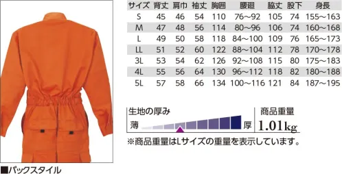 クレヒフク 330 ビスロンファスナー長袖ツナギ LIBERTY ROAD®ビスロンファスナー・ツナギビスロンファスナーの採用でより機能的向上を計り、ステッチにまでこだわったハイパフォーマンス仕様。肩・肘や膝に補強のため、綿を入れた当て布を施し強度アップさせた、プロフェッショナル・ツナギ。※両胸ポケットの仕様変更がございました。仕様の異なる商品が混在する可能性がございます。 サイズ／スペック