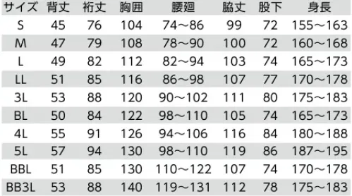 クレヒフク 3700-B エコ長袖ツナギ 未来の地球のために、私たちが今できることは・・・サスティナブルを纏う廃ペットボトルを再利用「Uniecolo」廃ペットボトル使用のエコ原料ながら、帯電防止など機能を備えたサスティナブル素材※BB3Lサイズはブルーのみの展開です。※別のお色は「3700-A」よりご注文頂けます。 サイズ／スペック