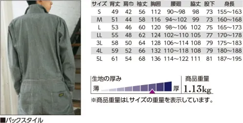 クレヒフク 649 ヒッコリーツナギ C.A.Tヒッコリーツナギアメリカン・ワークカジュアルの定番ピンストライプのヒッコリーがレトロな雰囲気のヒッコリーツナギ。衿裏や袖口に隠しドットボタンなど、細部にまでこだわった遊び心のあるデザイン。ストリートからワーキングシーンまで様々なシーンに対応しました。 サイズ／スペック