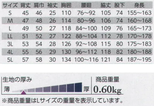 クレヒフク 6603 ビスロンファスナー半袖ツナギ LIBERTY ROAD®ビスロンファスナー・ツナギビスロンファスナーの採用で、より機能的向上を図り、脇や背中にメッシュを施し通気性も抜群。胸元や袖など豊富な収納ポケットなど細部にまでこだわった機能アイテム。※胸ポケットファスナー・右胸ポケットの仕様を変更しました。仕様の異なる商品が混在する可能性があります。 サイズ／スペック