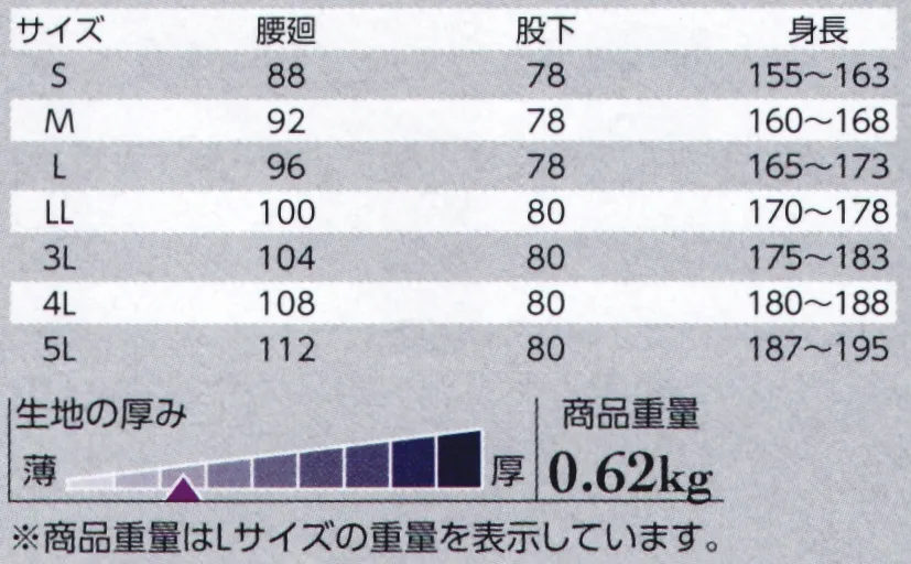 クレヒフク K513 ストレッチサロペット 高いストレッチ性によりハイパフォーマンスを実現！ストレッチ素材を使用しているので生地が伸縮し、腰や膝の曲げ伸ばしに負担をかけず動きもスムーズ!胸ポケットなど収納力はもちろん、インナーを工夫すれば、オールシーズン着れるアイテムです。※商品改良の為、生地を変更しております。生地が異なる商品が混在する可能性があります。 サイズ／スペック