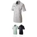 作業服JP 男女ペア 半袖シャツ アルトコーポレーション BF-800 マルチ機能半袖ニットシャツ