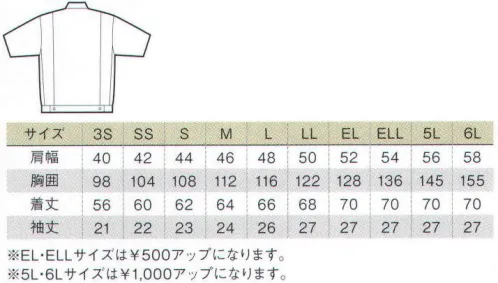 アルトコーポレーション AF-102 半袖ブルゾン オフィスシーンからワーキングまで様々なシーンでアクティブに対応。「動きやすさ」を追求しながら、スッキリとした「シルエット」も実現。【機能×素材】様々な動きに対応したパターン設計！●ノーフォーク仕様。背中のタックが、肩甲骨の大きな動きをサポート。●トリカット仕様。袖から裾に1枚の布を使用することで、脇部分の引きつりを防止。●オフセットアームホール。アームホールを前方に付けることで、作業時の腕への負担を軽減。●肘ダーツ。肘のダーツが腕の曲げ伸ばしによる引きつりを軽減。【意匠×設計】着用者の体型に対応するシルエット！●衣服自重分散カッティング。衣服が身体にのる面積配分を考慮し、軽い着心地を実現。●フットボディカット。背骨の反りに合わせた立体裁断と、腹部のゆったり裁断。様々な体型の着用者に対応。（実用新案登録中）（意匠登録申請中）●サイドタック仕様。脇部分のタックが開くことにより、様々な体型にピッタリフィット。 サイズ／スペック