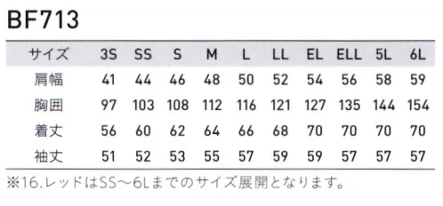 アルトコーポレーション BF-713 長袖ブルゾン 人気のBFシリーズ、BF-500とBF-700を合わせると様々なコーディネートが楽しめます。職場に合わせてタイプやカラーをお選びください。BF-500、BF-700（タイプA）シリーズは、帯電防止素材や携帯電話用ポケット等、豊富なポケットが付いているので営業・技術部門等に最適です。BF-700シリーズはシンプルなデザインですので、総務・管理部門に最適です。カラーバリエーションの中でもご提案するブルーは、活動的でスピーディーなカラーです。また、パンツのサブカラーに清潔感のあるグレーをコーディネートしました。縮み・シワ・形くずれを防ぎ、シャープな印象をキープ。ソフトタッチな風合いとなめらかな肌触り、洗濯を繰り返しても防縮性や防しわ性に優れ、吸汗性と速乾性を備えており、快適な着心地を実現します。【TORAY】【Bodyfine】T8118静電気帯電防止作業服基準に適合した商品なので、静電気も少なく安心です。 サイズ／スペック