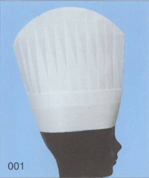 不織布使い捨てコック帽(NO.001)（200枚入り）