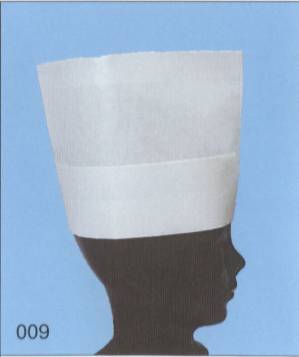 不織布使い捨て中華帽子(NO.009)（200枚入り）