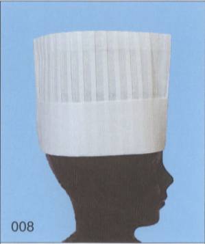 不織布使い捨てコック帽(NO.008)（200枚入り）