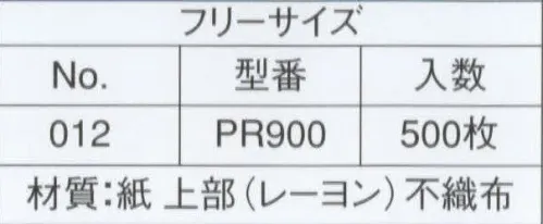 ライフ PR900 不織布使い捨て和帽子(NO.012)（500枚入り） 格安で使い捨て、いつも清潔なコック帽です。天然素材を使用しています。不織布は紙と布それぞれのよさを兼ね備えた素材です。軽量で柔軟性に富み、吸湿性・通気性・耐久性に優れています。ライフ・ハットのコック帽子に使われている不織布は、“人と地球環境にやさしい”レーヨン（天然素材）製不織布です。織布（しょくふ）とは織物のことで、織物は縦糸と横糸で編んだ物を言います。そして不織布とは文字通り、“織らない布”のことです。通常、織物は繊維・編み機にかけられて、縦糸や横糸を使い織られたり編まれたりしますが、不織布は繊維を均一に並べ、樹脂接着やプレス機械・高圧水流などにより、シート状にした物です。生産性が良く、様々な分野の製品に利用されています。※この商品は、ご注文後のキャンセル・返品・交換ができませんので、ご注意下さいませ。※なお、この商品のお支払方法は、先振込（代金引換以外）にて承り、ご入金確認後の手配となります。 サイズ／スペック