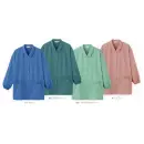 医療白衣com 介護衣 長袖スモック リミット P-7130 チュニック丈スモック