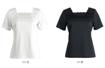 オフィスウェア カットソー リミット YI-58 レース半袖カットソー 事務服JP