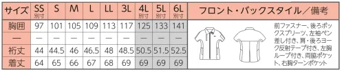 リミット SG-260 男女兼用半袖スマートスモック サイズ／スペック