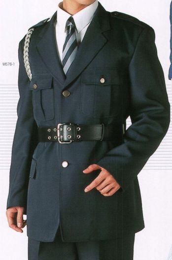 持田 M576-1 帯革ループ付三ツ釦肩章付ジャケット 機能性あふれるスタンダードなスタイル。