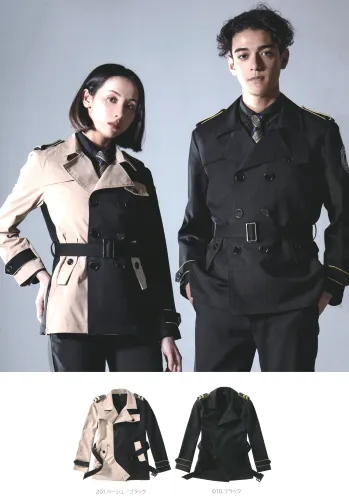 セキュリティウェア 長袖ジャケット（ブルゾン・ジャンパー） 持田 MS-J39 トレンチジャケット 作業服JP