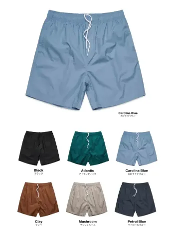 American Style 5903 ビーチショーツ 17 Beach Shorts 17″ニュージーランドのオークランドから2005年にスタートしたオセアニアを代表するブランド、AS Colour(エーエスカラー）。三浦商事は多くのお客様のご要望にお応えしてSURF CAPとBEACH SHORTS 17″をピックアップ。BEACH SHORTS 17″はちょうどよいオシャレな丈感（34インチで17インチの長さ）、ビーチウォークにぴったりなライトウェイトでソフトかつシャリ感のある素材、裏地にメッシュを採用した4ポケットなど、たくさんの「ぜいたく」と「ちょうどよさ」が詰まった間違いないアイテムです。アメリカでもブレイク中のAS Colour、まずはSURF CAPとBEACH SHORTSから手にとってみてください。仕様品番:5903品名:ビーチショーツ 17