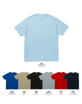 イベント・チーム・スタッフ 半袖シャツ American Style AA1301-B 6.0オンス ユニセックスTシャツ 作業服JP
