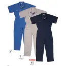 作業服JP ツナギ ツナギ・オーバーオール・サロペット 丸鬼 PS-121 半袖ツナギ