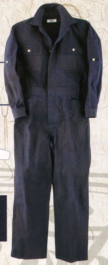 ツナギ ツナギ・オーバーオール・サロペット 丸鬼 RA-1100L 藍染ツナギ（レディース） 作業服JP