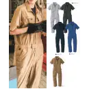 作業服JP ツナギ ツナギ・オーバーオール・サロペット 丸鬼 S-97 半袖ツナギ