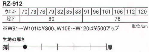 丸鬼 RZ-912 クールパンツ 強さにこだわった、シンプル＆シックデザイン。「LOIN CONTROL」ロインコントロール シルリード・ダブルラッセル【腰裏】●快適なはき心地を進化させた独自のサポート設計。 サイズ／スペック