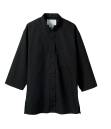 住商モンブラン 2-235 調理シャツ（男女兼用・7分袖） コンパクトなスタンドカラーのシャツと、ショート丈のエプロンで軽快な印象に。