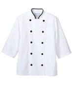 厨房・調理・売店用白衣七分袖コックコート6-471 