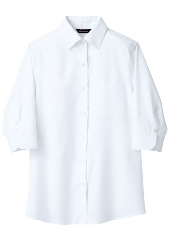 住商モンブラン BF2203-2 シャツ（レディス・七分袖） 上品に映る受付スタイル。