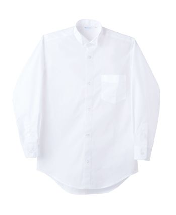 住商モンブラン BS2511-2 ウイングカラーシャツ（男女兼用・長袖） ウイングカラーのシャツだから、蝶タイを結んだだけでスタイリッシュ。
