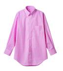 住商モンブラン CG2503-5 シャツ（男女兼用・長袖） 明るく気さくな印象になれる、チェックシャツ。先染めチェック大きめのチェック柄は、明るく親しみやすい印象。先染め糸で織り上げているので色あせにくく、形態安定加工でお手入れも簡単です。