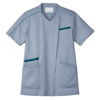 ナースウェア 半袖ジャケット（ブルゾン・ジャンパー） 住商モンブラン MS003-2123 スクラブ（半袖） 医療白衣com