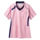 医療白衣com ナースウェア 半袖ジャケット（ブルゾン・ジャンパー） 住商モンブラン MS301-0209 スクラブ（半袖）