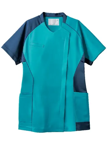 ナースウェア 半袖ジャケット（ブルゾン・ジャンパー） 住商モンブラン MS355-43 スクラブ（半袖） 医療白衣com