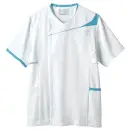 医療白衣com ナースウェア 半袖ジャケット（ブルゾン・ジャンパー） 住商モンブラン MS854-0104 スクラブ（半袖）