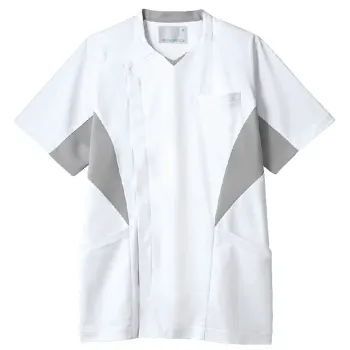 ナースウェア 半袖ジャケット（ブルゾン・ジャンパー） 住商モンブラン MS857-10 スクラブ（半袖） 医療白衣com
