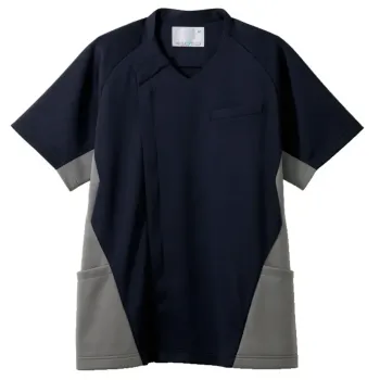 ナースウェア 半袖ジャケット（ブルゾン・ジャンパー） 住商モンブラン MS859-90 スクラブ（半袖） 医療白衣com