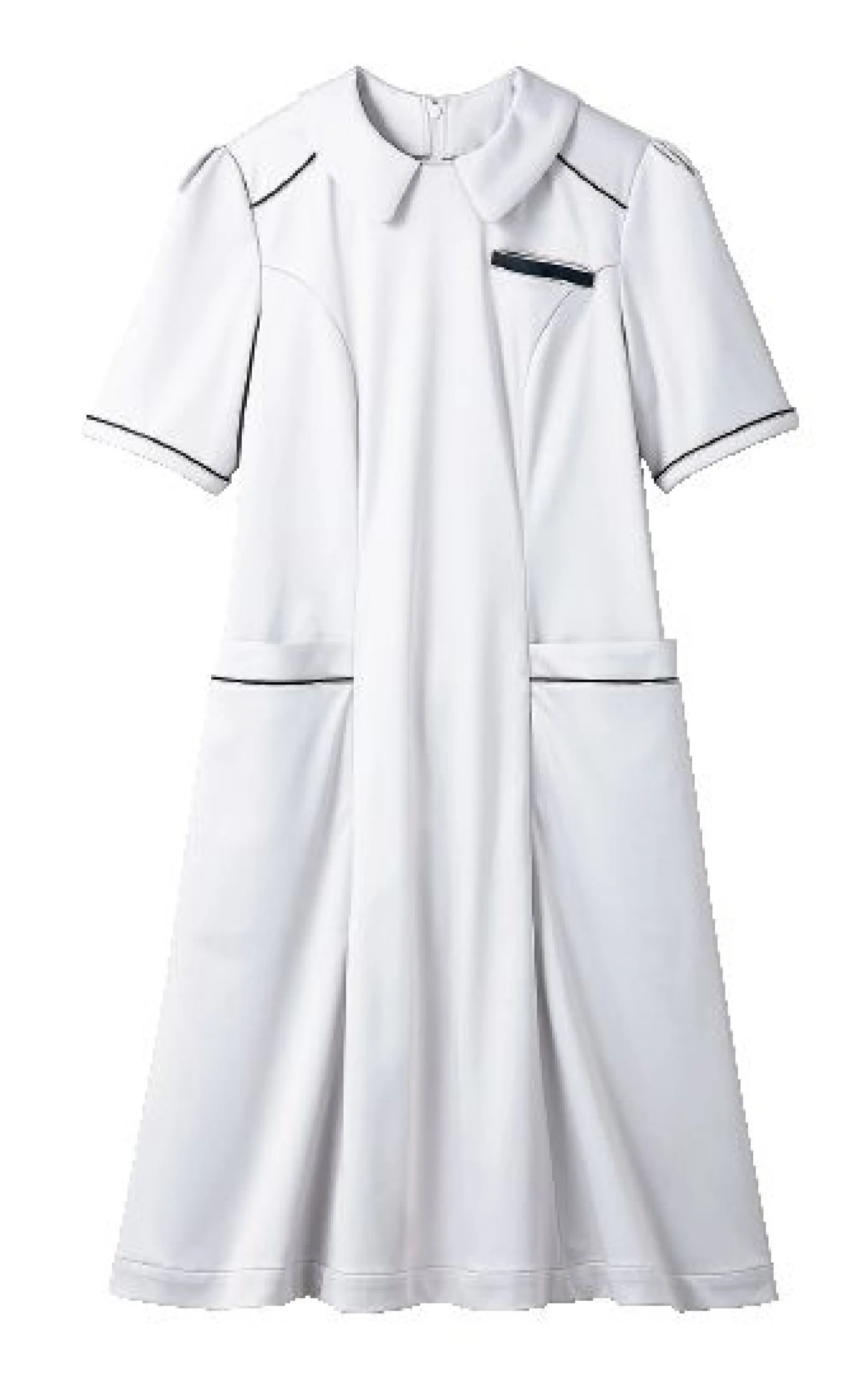 住商モンブラン OM312-10 ナースワンピース（半袖） 医療制服プロジェクト O.C.M.D(Osare Company Medical Design)思い出とともに記憶に残る医療制服病で辛い時不安な時、医療従事者の方の優しさに安心し、そして励まされる。元気になった時思い出すのは、医療制服に身を包んだ優しい笑顔。そして着用する医療従事者の方々にとっても動きやすくストレスフリーの日常を。O.C.M.D.は、そんな日常の思い出と共に記憶に残る医療制服を目指します。