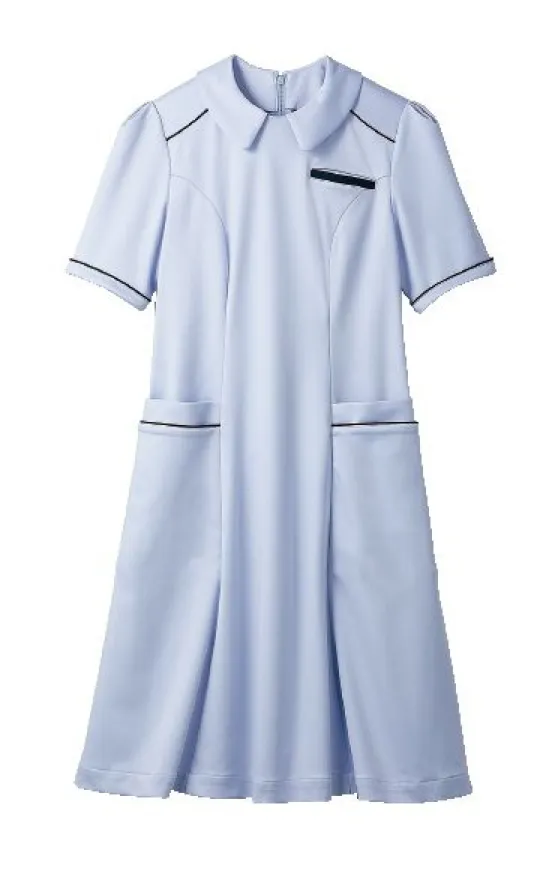 住商モンブラン OM312-31 ナースワンピース（半袖） 医療制服プロジェクト O.C.M.D(Osare Company Medical Design)思い出とともに記憶に残る医療制服病で辛い時不安な時、医療従事者の方の優しさに安心し、そして励まされる。元気になった時思い出すのは、医療制服に身を包んだ優しい笑顔。そして着用する医療従事者の方々にとっても動きやすくストレスフリーの日常を。O.C.M.D.は、そんな日常の思い出と共に記憶に残る医療制服を目指します。