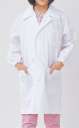 住商モンブラン PER121-2 児童用白衣コート（男女兼用） 本格的な食育に。薬品を使った実験や研究にも安心な長めの白衣コート。